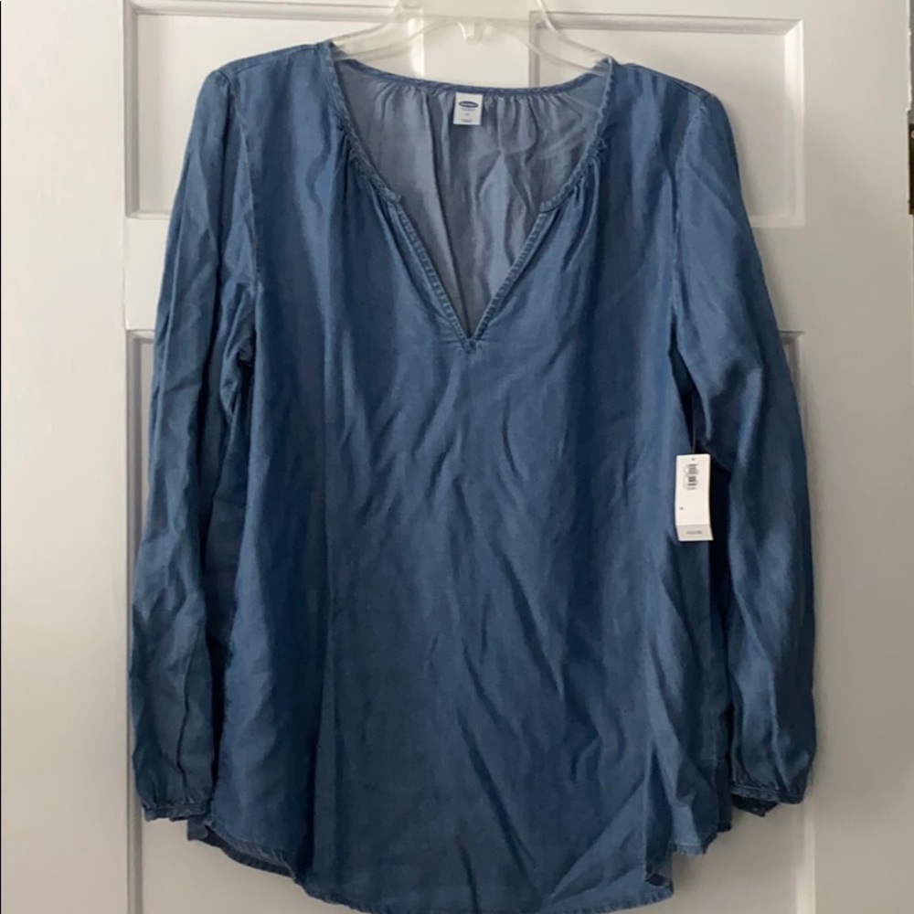 Denim blouse NWT size medium